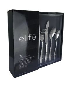 Gibson Elite Ambassador 20 Piece Stainless Steel Flatware Set