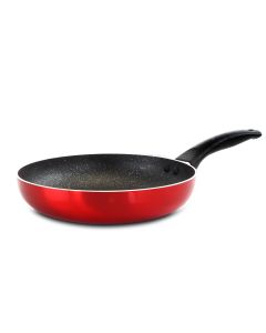 Oster Merrion 9.5 Inch Aluminum Frying Pan in Red with Bakelite Handle