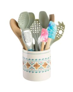 Spice By Tia Mowry 12 Piece Ceramic Crock and Kitchen Tool Set