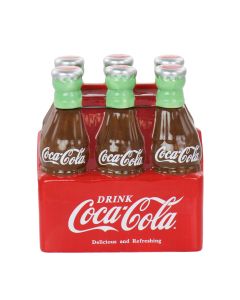 Coca-Cola Six Pack Durastone Snack Jar with Lid
