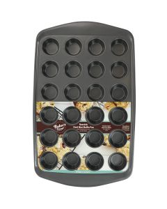 Gibson 24-Cup Baker's Friend nonstick Steel Mini Muffin Pan