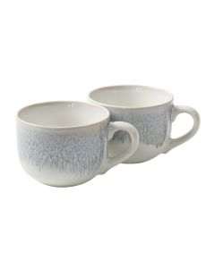 Cravings By Chrissy Teigen 2 Piece 19.5 Ounce Stoneware Mug Set in Blue