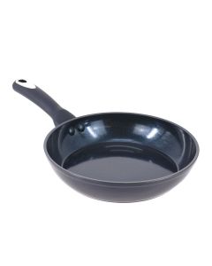 Oster Hawke 8 Inch Ceramic Nonstick Aluminum Frying Pan in Dark Blue