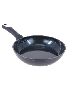 Oster Hawke 9.5 Inch Ceramic Nonstick Aluminum Frying Pan in Dark Blue