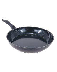 Oster Hawke 12 Inch Ceramic Nonstick Aluminum Frying Pan in Dark Blue