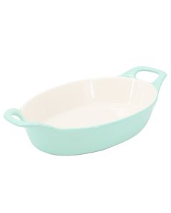 Martha Stewart Vanowen 1.2 Quart Stoneware Oval Baker in Blue